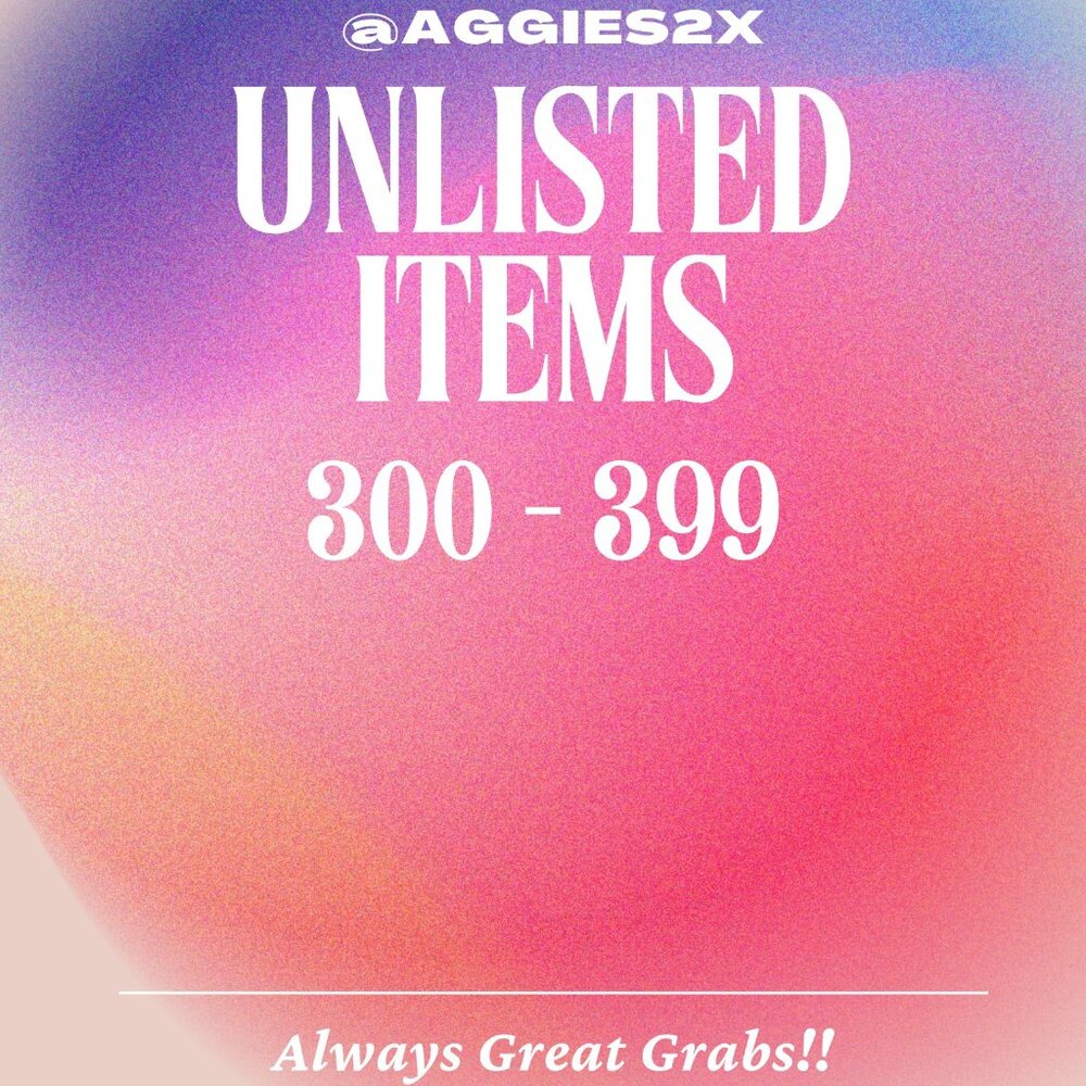 COPY - Unlisted Items 400 - 499